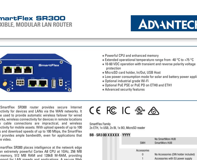研華BB-SR30018120-SWH SmartFlex、開關(guān)、5E、USB、2I/O、SD、W、PSE、W、SL、SWH