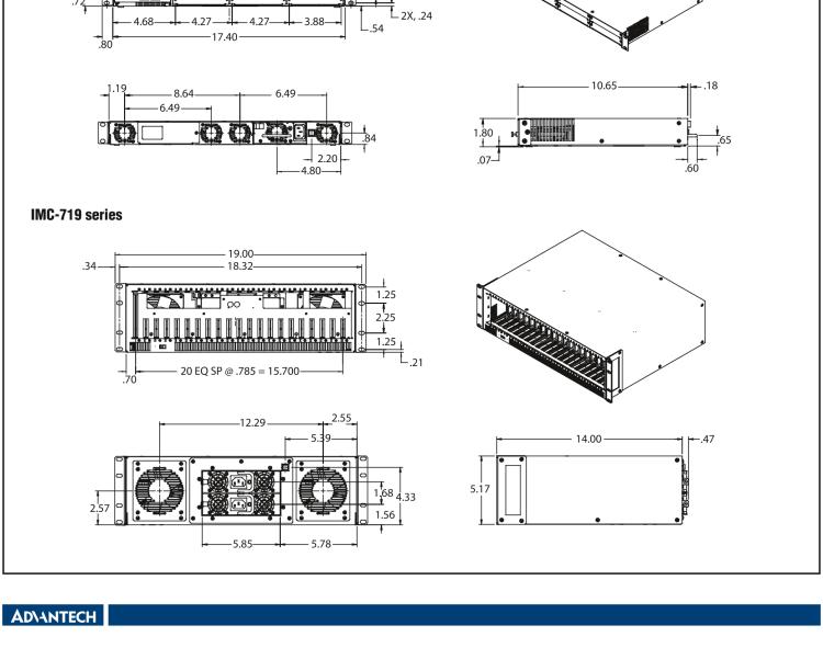 研華BB-850-10953-2DC 6 插槽 SNMP 可托管機(jī)箱，帶 2 個(gè)直流電源模塊