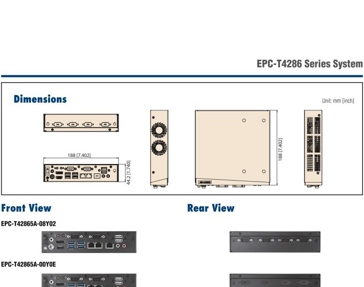 研華EPC-T4286 適配Intel? 第8/9代 Core? i 系列處理器，搭載H310芯片組。1U超薄高度，性能強(qiáng)勁。
