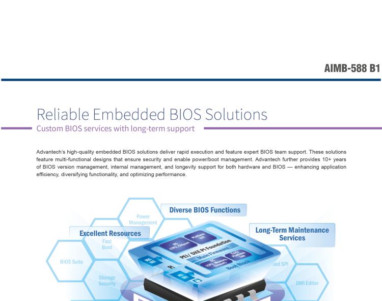 研華AIMB-588B1 適配Intel 第12/13代 Core i/奔騰系列處理器，搭載Q670E/R680E/H610E芯片組。性能可達(dá)服務(wù)器級(jí)別，獨(dú)立四顯，具備專業(yè)的圖像處理能力，是理想的行業(yè)解決方案。