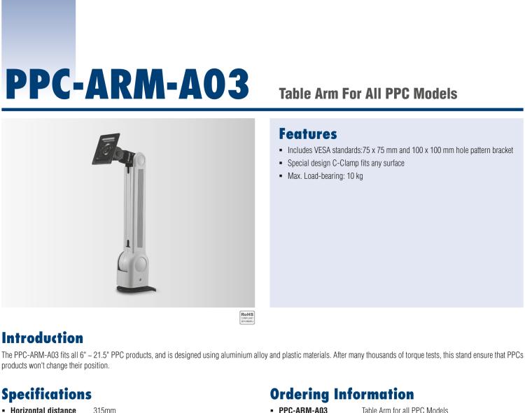 研華PPC-ARM-A03 機箱，PPC ARM VESA標(biāo)準(zhǔn)（A-CLEVER）
