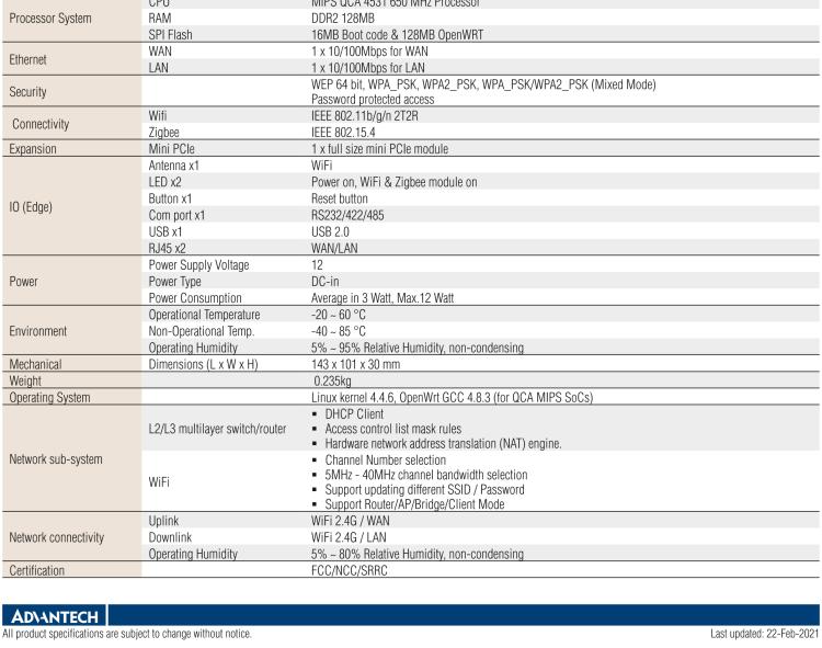 研華WISE-3220 研華EPD電子紙專用工業(yè)網(wǎng)關(guān)，以太網(wǎng)、 WIFI（AP），專為智能城市、工業(yè)4.0應(yīng)用而設(shè)計(jì)。